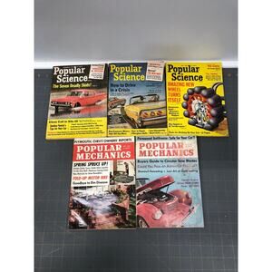 5 Vintage Popular Science & Popular Mechanics Magazines 1964 April Jul Sep Nov